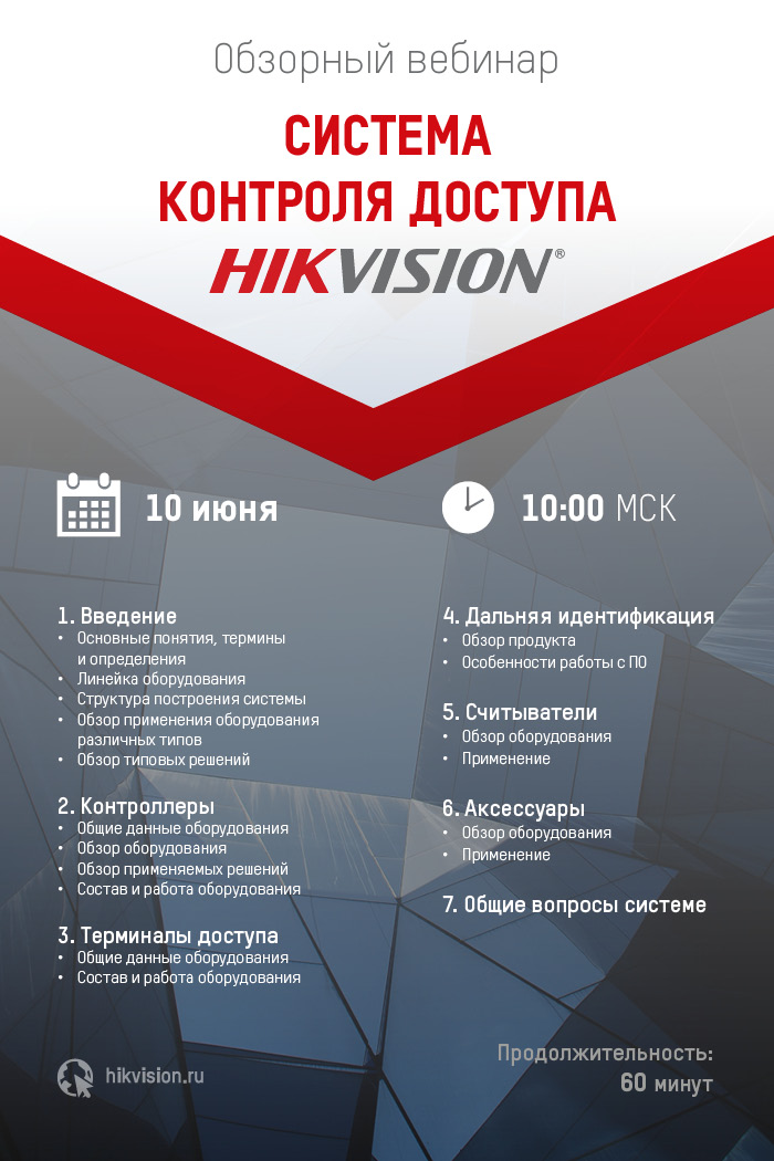 Система контроля доступа Hikvision